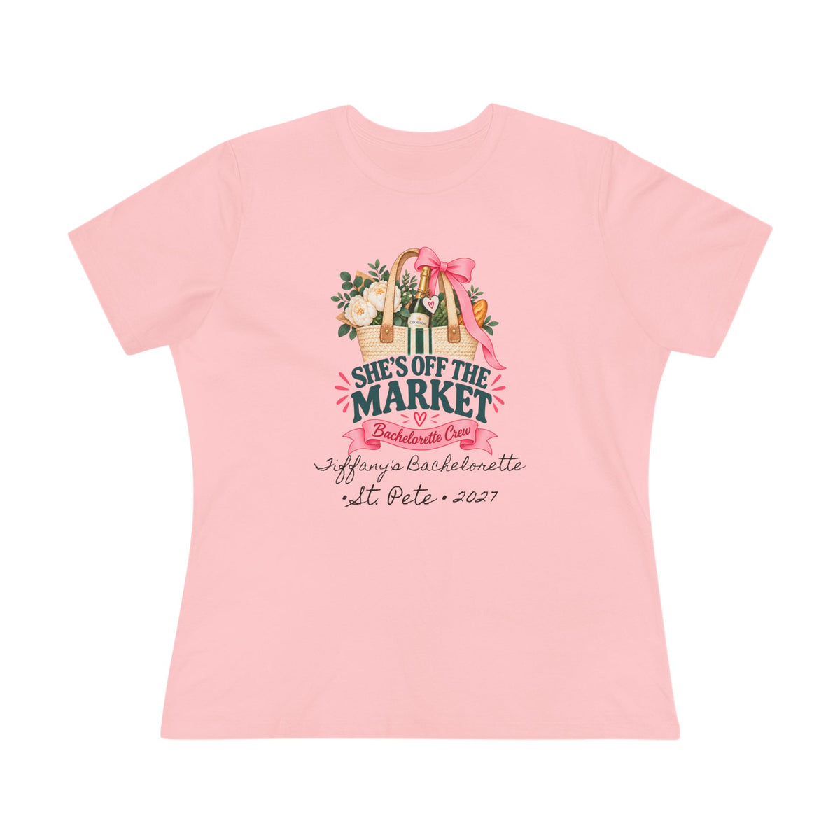Personalized She’s Off the Market Shirt | Bachelorette Crew Tee