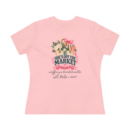 Personalized She’s Off the Market Shirt | Bachelorette Crew Tee