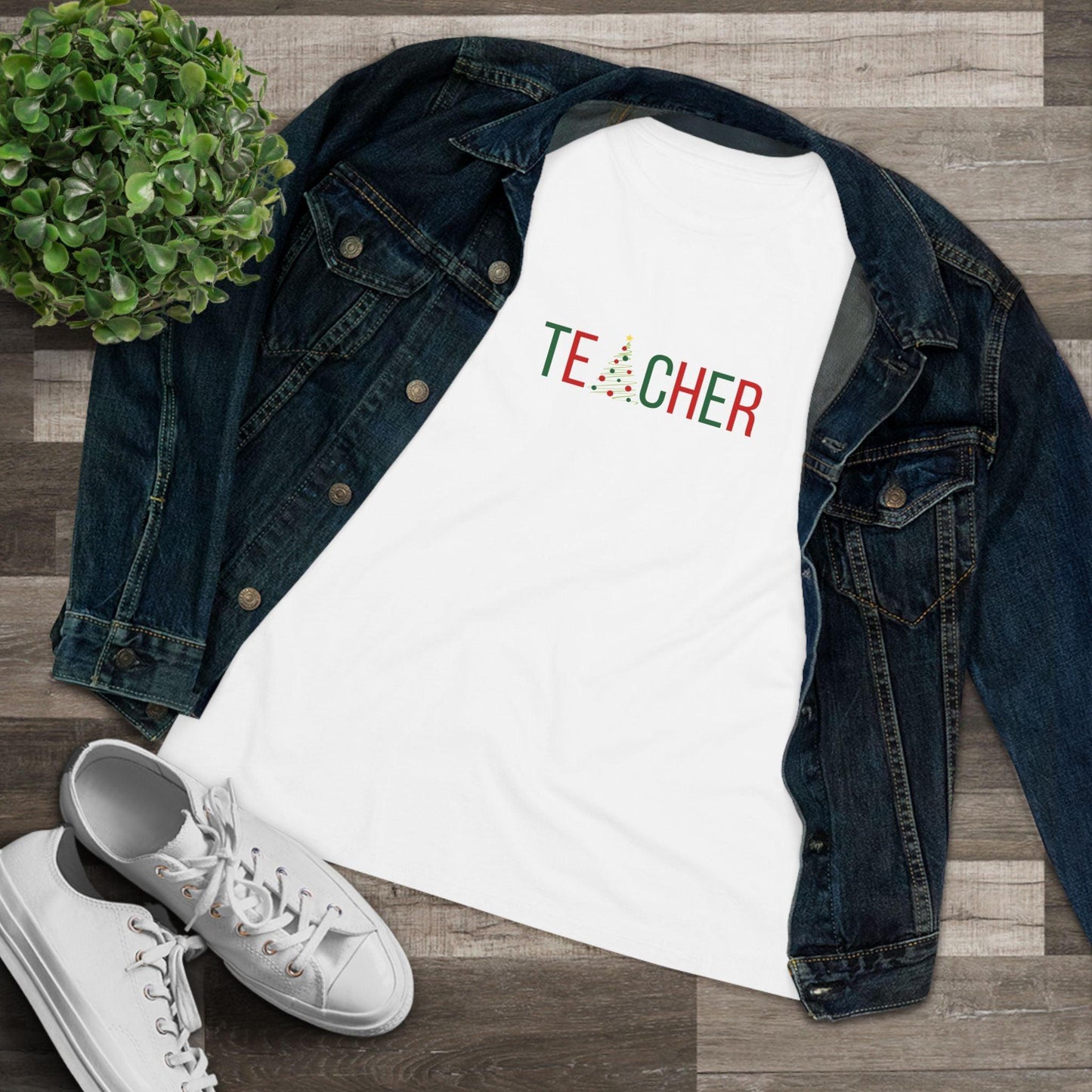 T🎄ACHER Unisex Tee - Happy Holidays from Your Favorite Teacher! 🎁 Women's Softstyle Tee - Whippie's