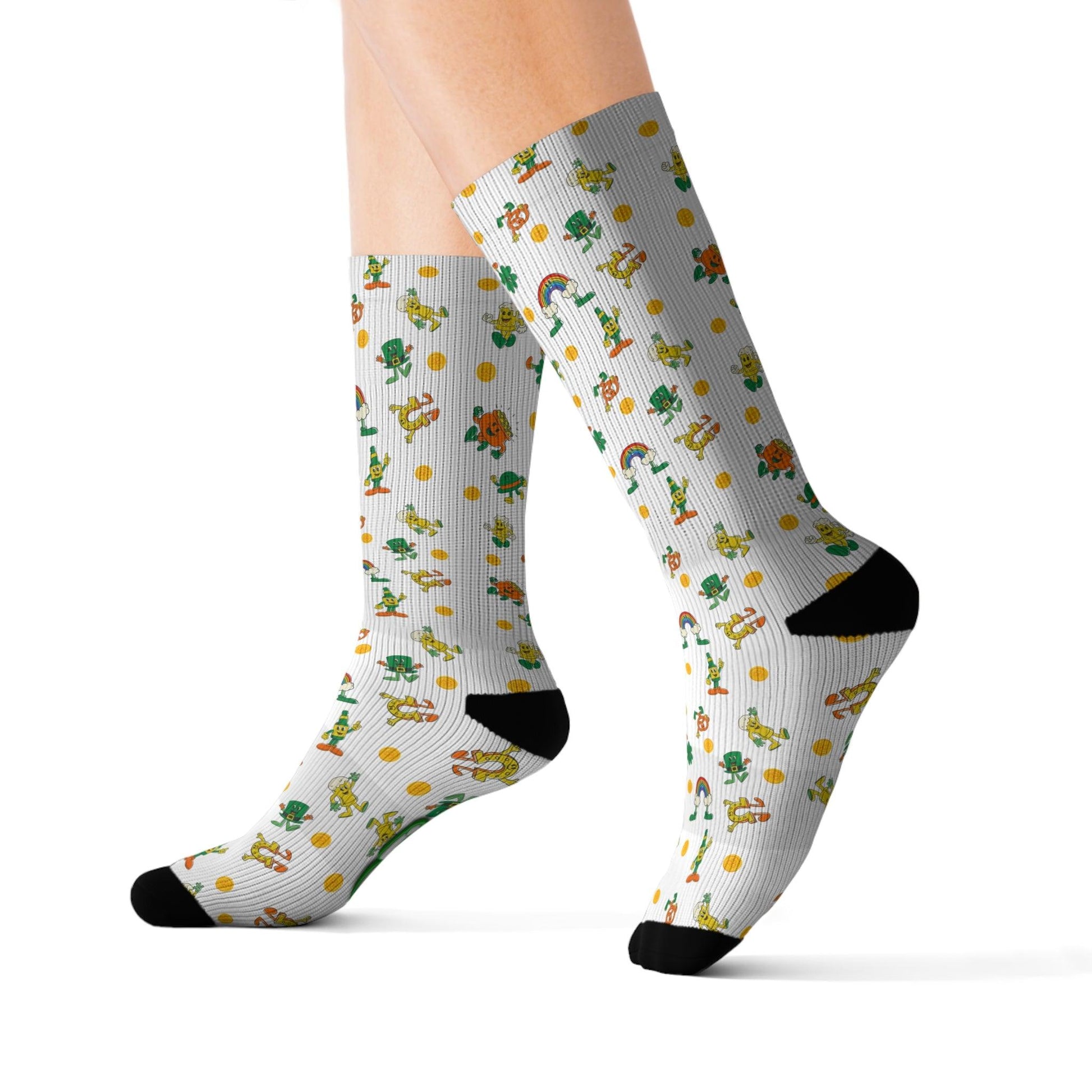 Lucky Charm St. Patrick's Day Socks - Step into Luck! 🍀🌈💰 - Whippie's