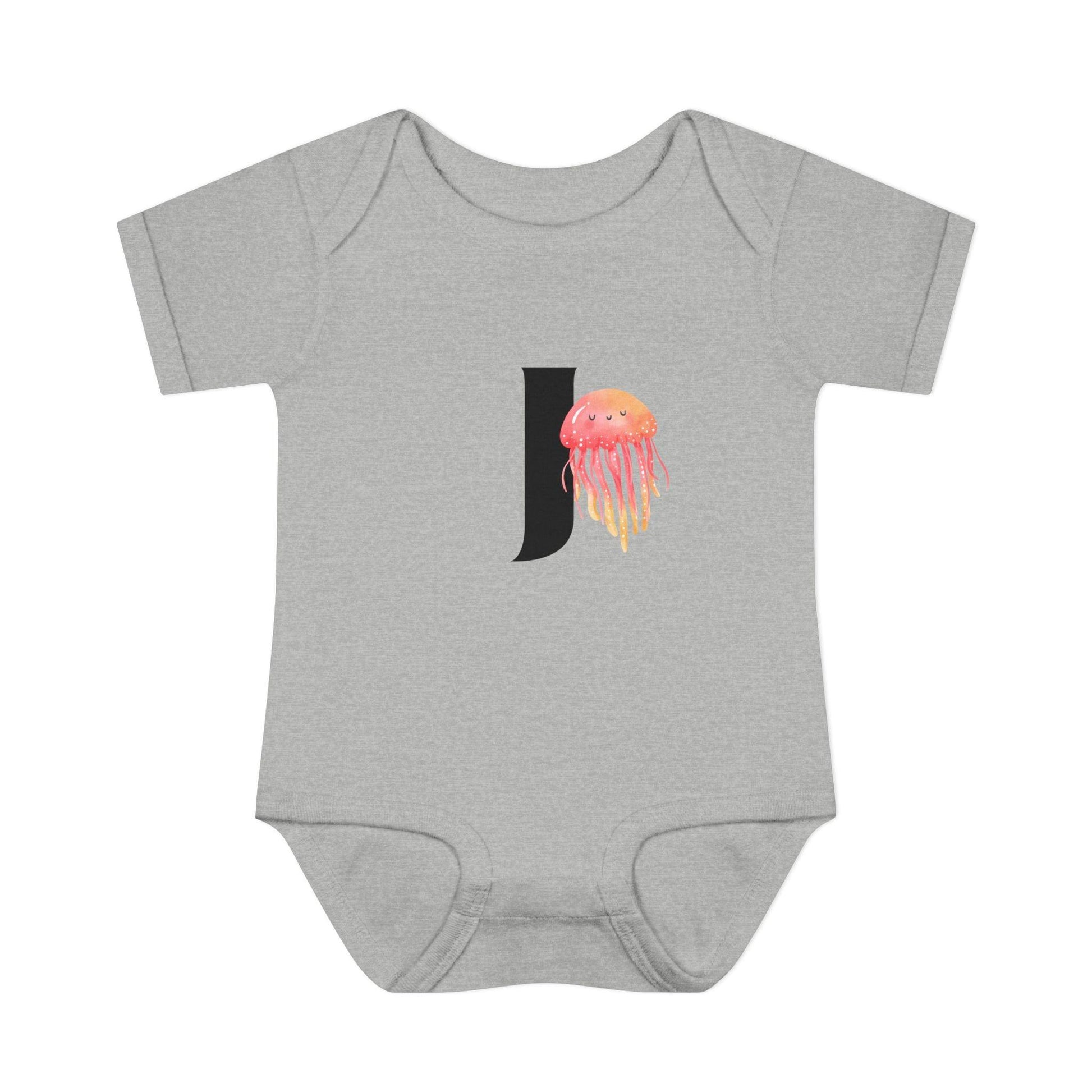 Alphabet Adventures: Letter J - Jolly Jellyfish Baby Onesie J is for Jolly Jellyfish! - Whippie's