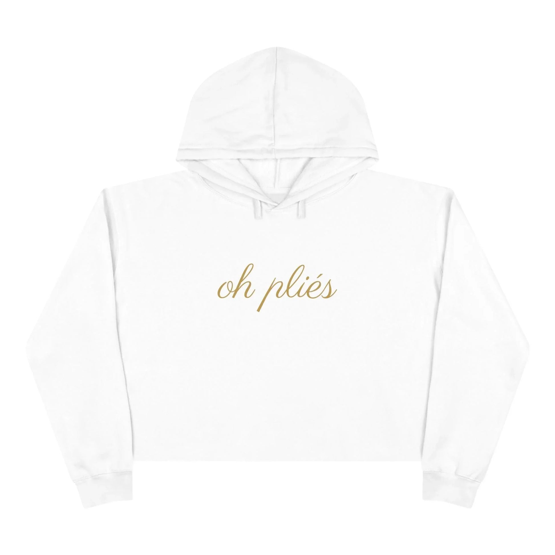 ✨ Oh Pliés ✨ Women's Cropped Hoodie 💖 - Whippie's