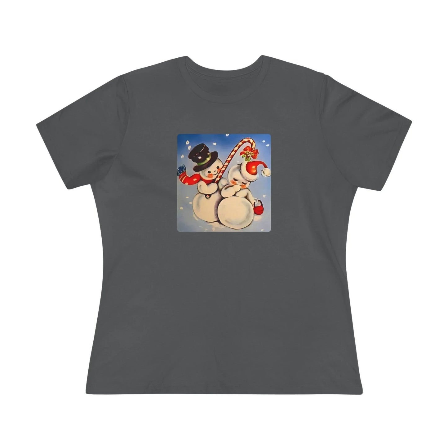 Snow Couple Mistletoe - Women's Tee - Whippie's