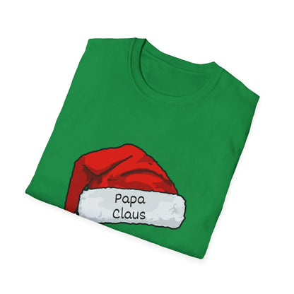 Papa Claus: The Coolest Santa in Town 🎅- Mens Softstyle T-shirt - Whippie's