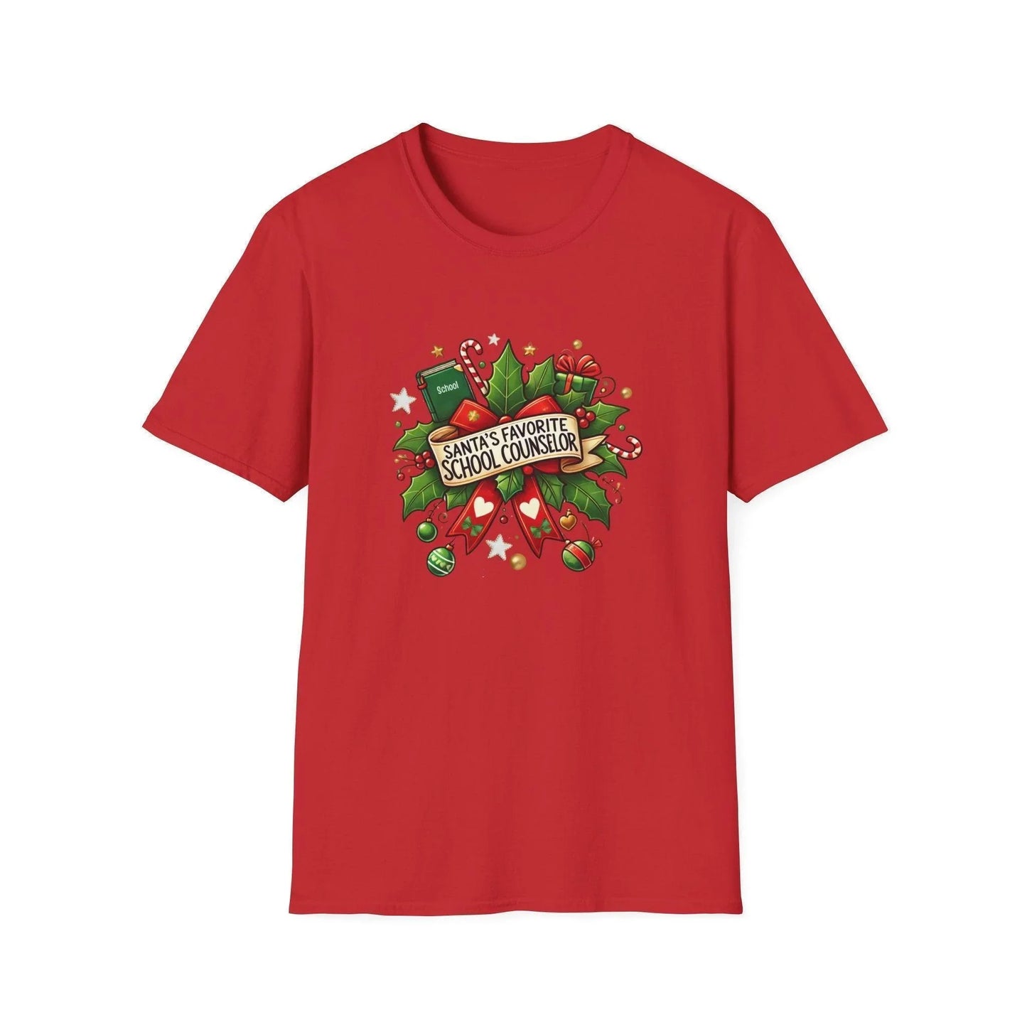 Santa's Favorite School Counselor Unisex Tee 🍎🎅 - Whippie's
