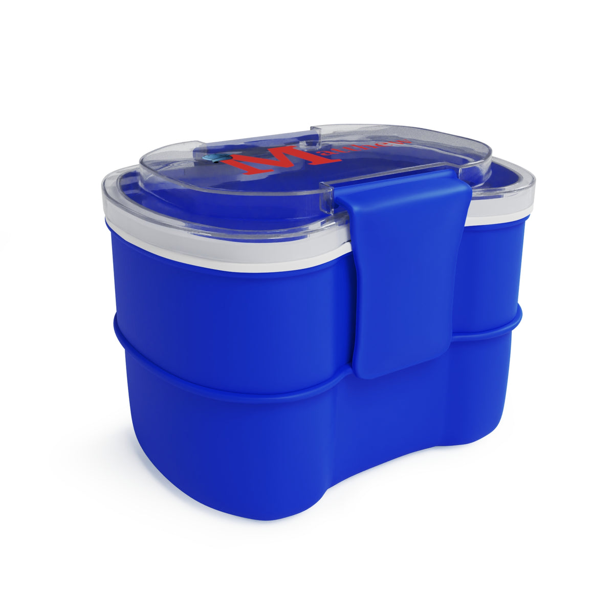 Initial & Baseball Cap Two-Tier Bento Lunch Box - Personalizable