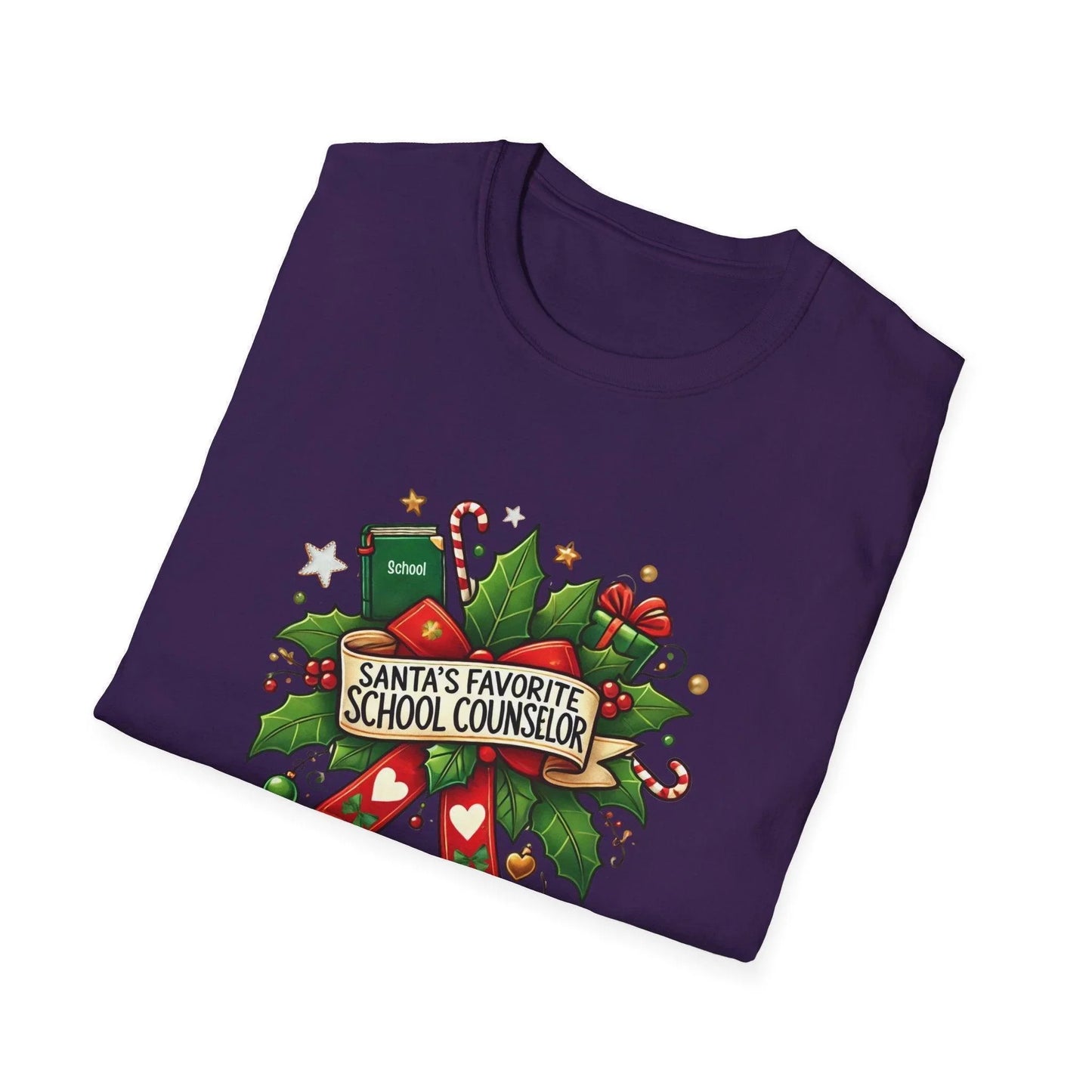 Santa's Favorite School Counselor Unisex Tee 🍎🎅 - Whippie's