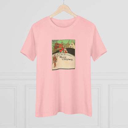 Merry Christmas - Ice Skating Couple - Women's Tee - Whippie's