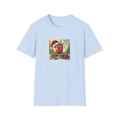 Santa's Favorite Hot Mess 🎅🎄🍹 - Unisex Softstyle T-shirt - Whippie's