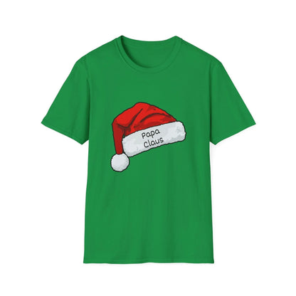Papa Claus: The Coolest Santa in Town 🎅- Mens Softstyle T-shirt - Whippie's