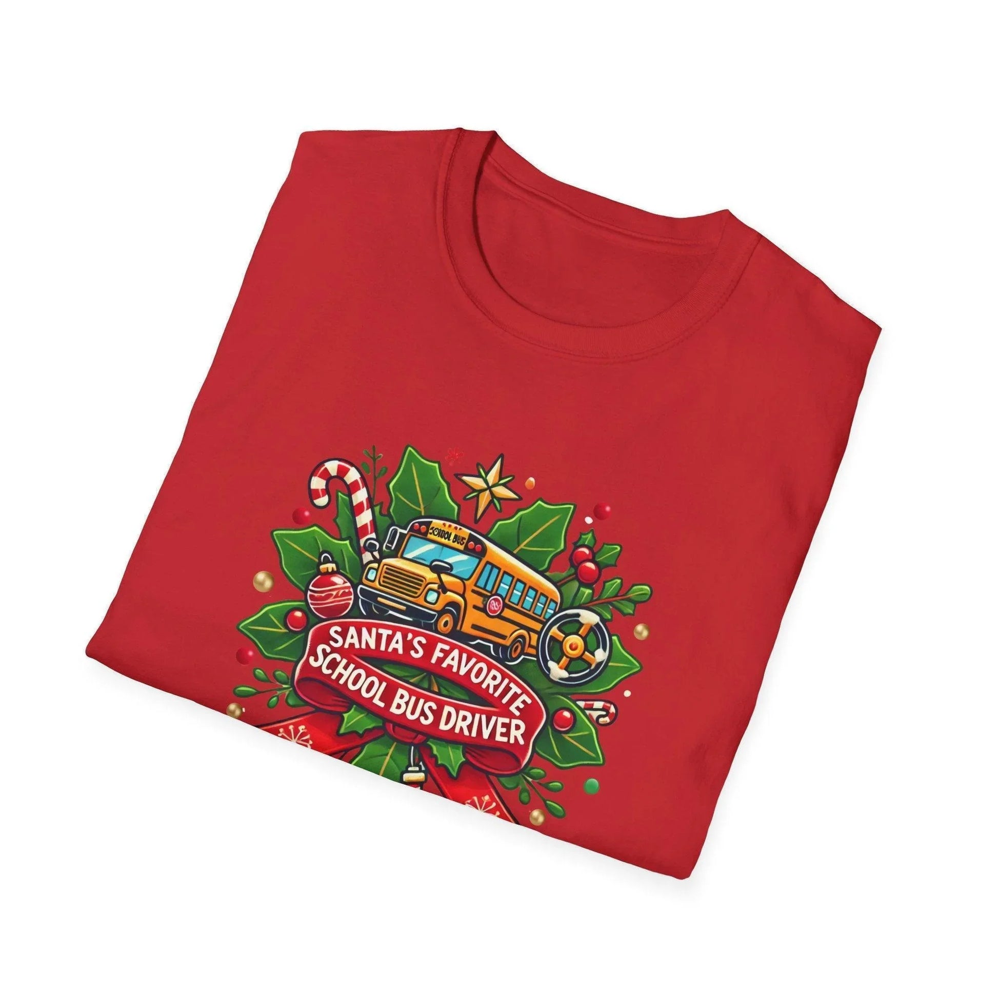 Santa's Favorite School Bus Driver Unisex Tee 🚌🎅 - Whippie's