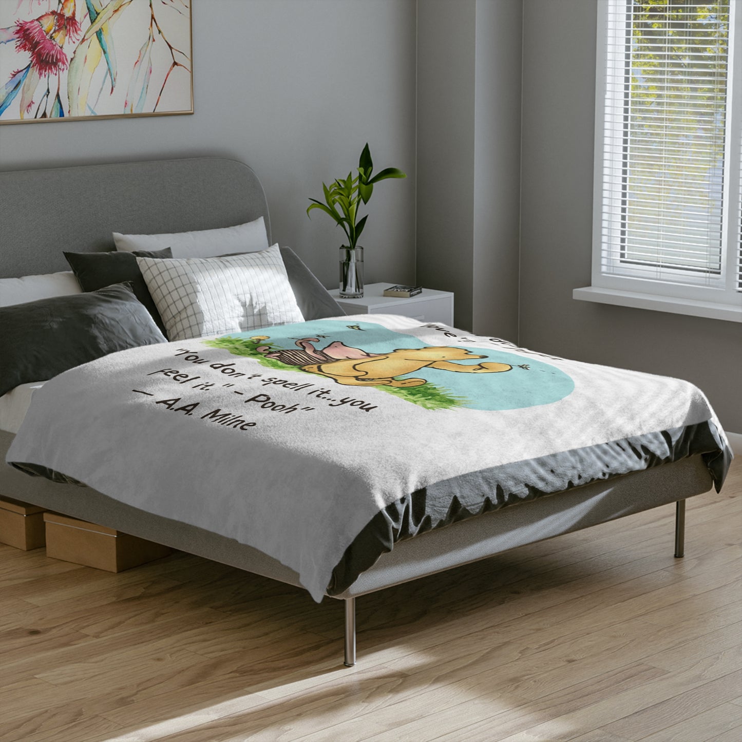 How Do You Spell Love? Soft Fleece Baby Blanket - Feel the Love!