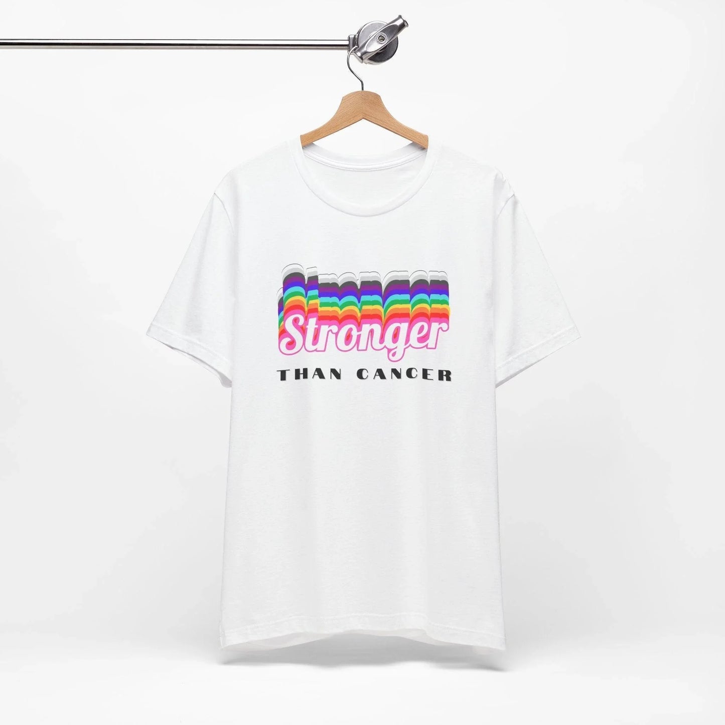💪 Stronger Than Cancer 🎗️ Unisex Jersey Tee ✨ Show your support, wear your strength. - Whippie's