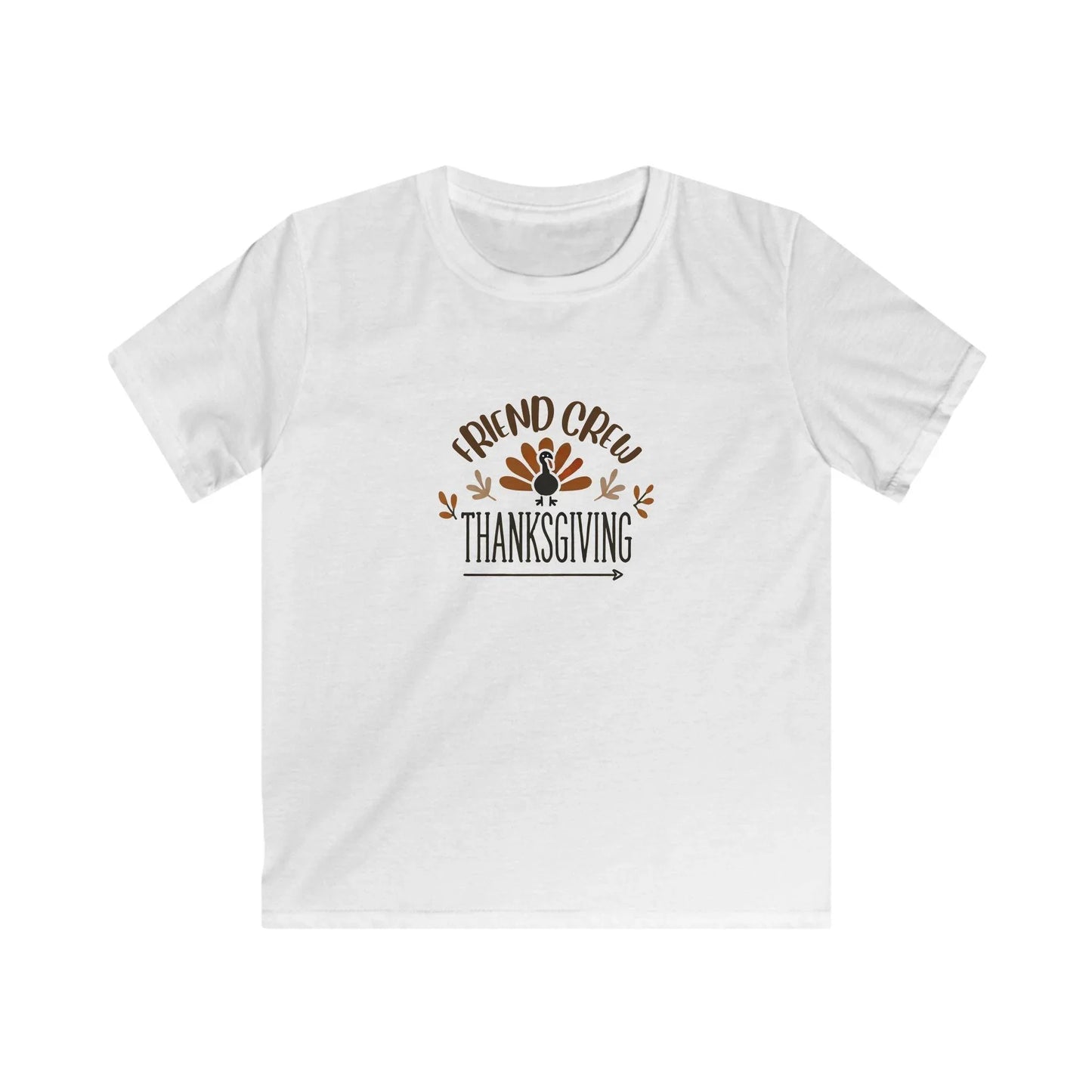 Thanksgiving Friend Crew - Kids Softstyle Tee - Whippie's