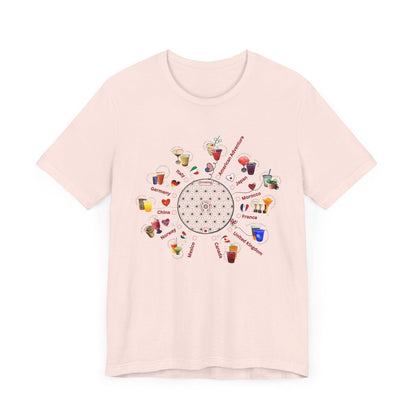 Drinking Around the World Check-Off Unisex Tee - Whippie's