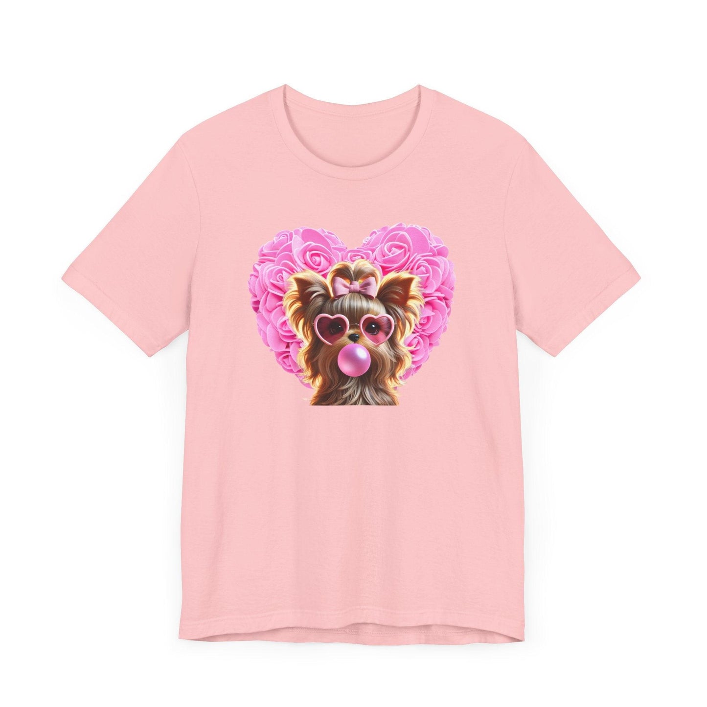 Yorkie Love Unisex Jersey Tee - 💖 Cuteness Overload! 💖 - Whippie's