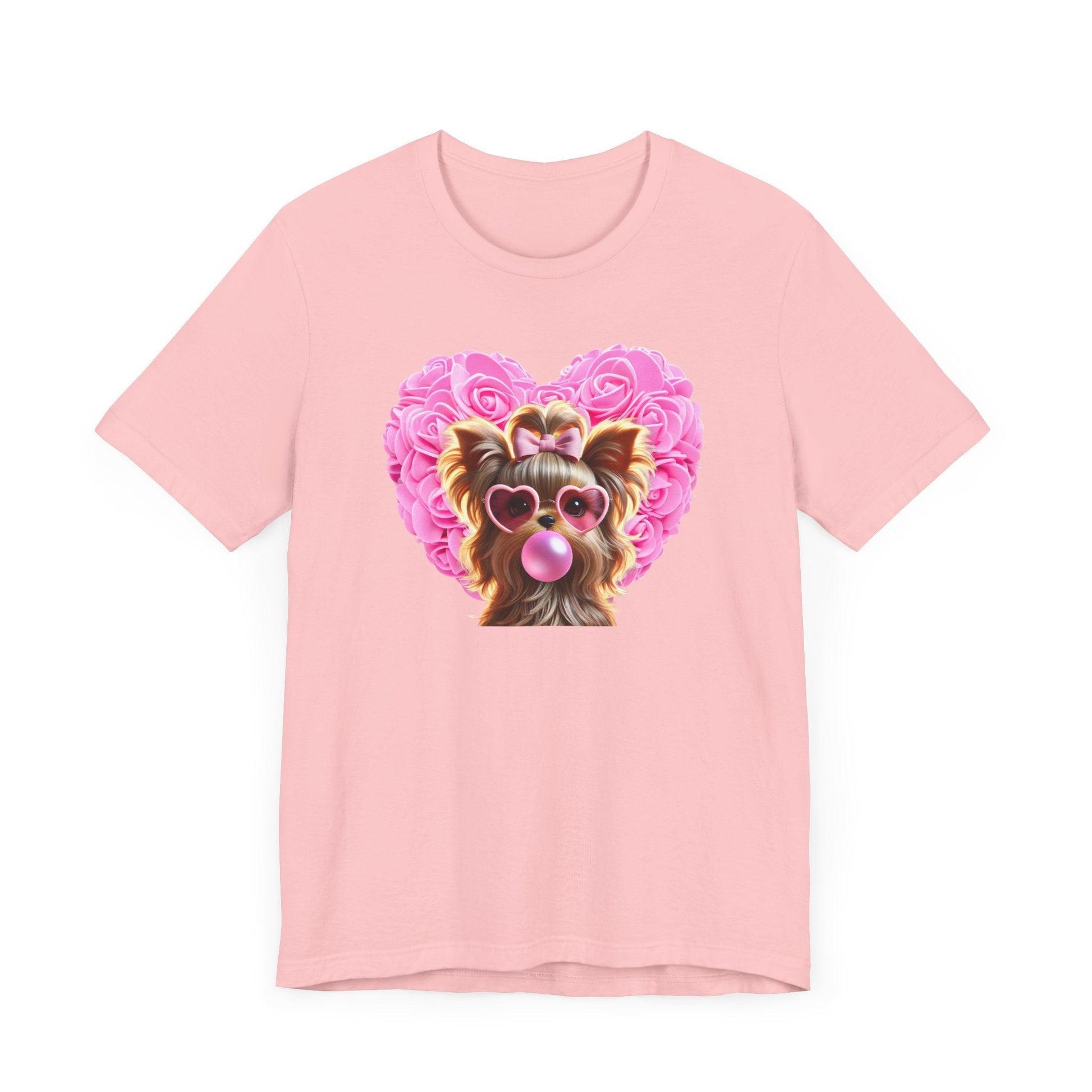 Yorkie Love Unisex Jersey Tee - 💖 Cuteness Overload! 💖 - Whippie's