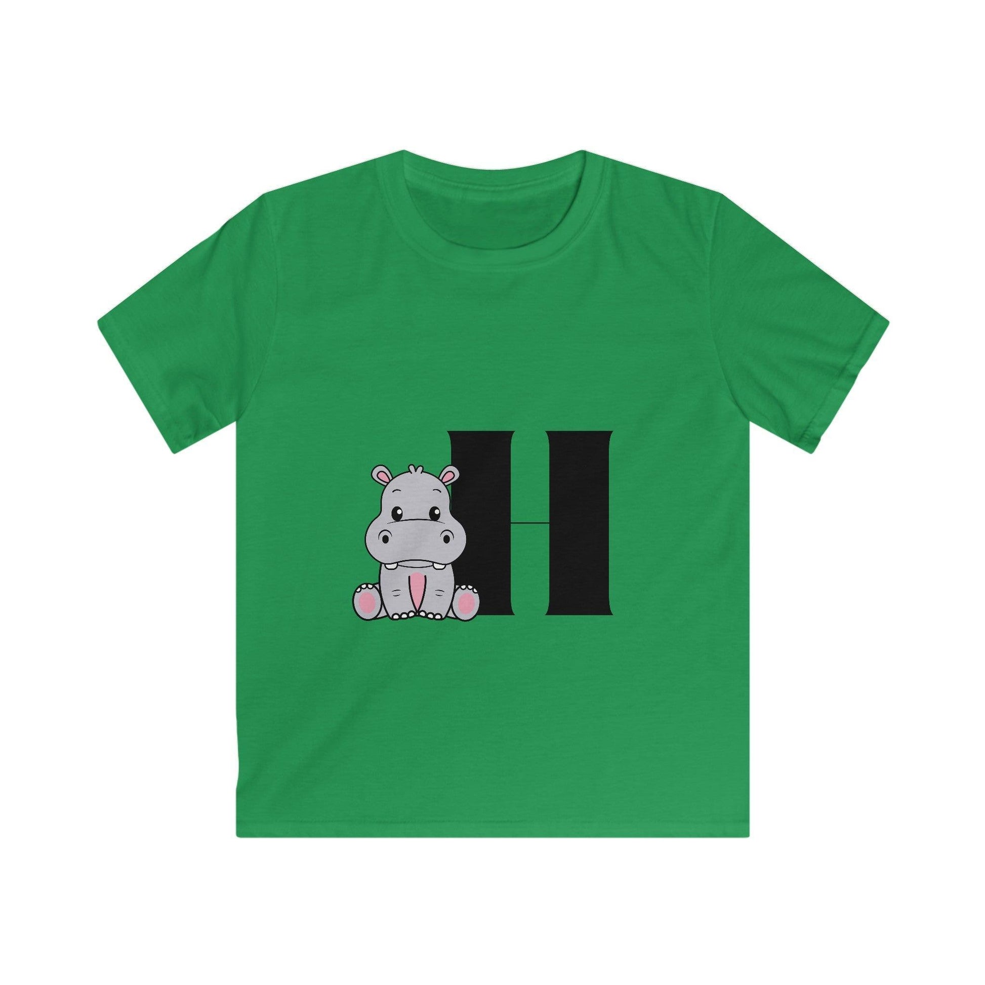 Alphabet Adventures: Letter H - Hippo Youth T-Shirt - Whippie's