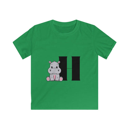 Alphabet Adventures: Letter H - Hippo Youth T-Shirt - Whippie's
