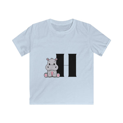 Alphabet Adventures: Letter H - Hippo Youth T-Shirt - Whippie's