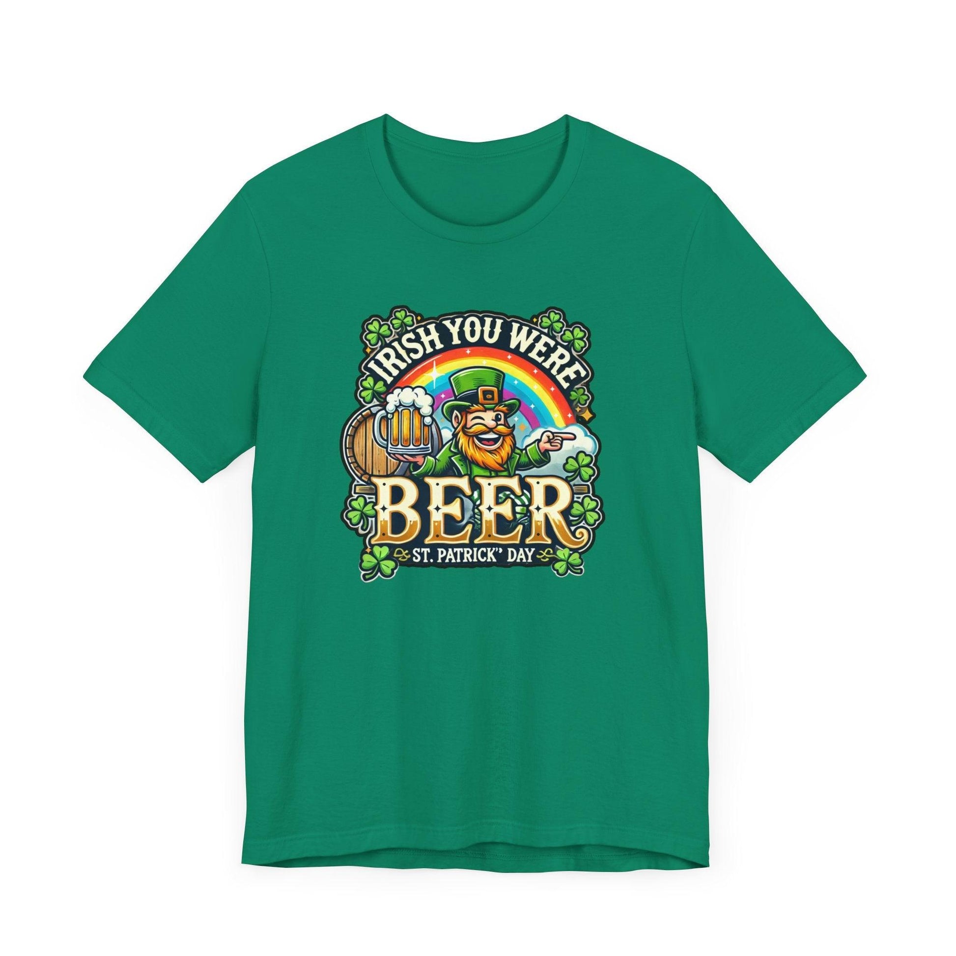 Irish You Were Beer T-Shirt - Cheers to St. Patrick's Day! 🍻🍀 - Whippie's