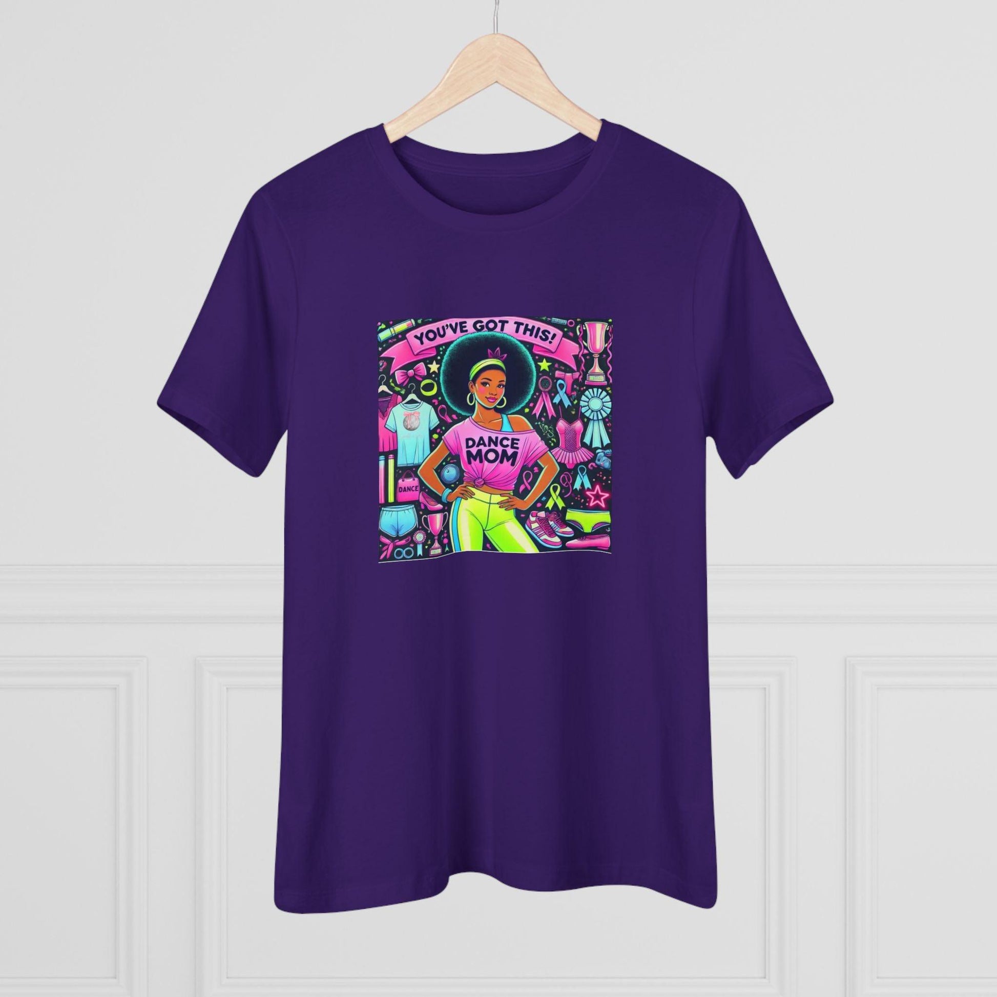 Dance Mom Magic (Young Black Mom) - A Colorful Celebration 🌈 - Women's Softstyle Tee - Whippie's