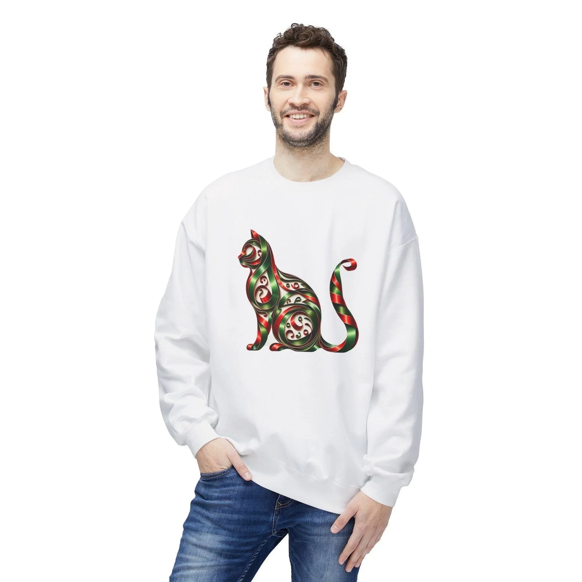 🐱 Merry Meowmas! 🎄 Unisex Fleece Sweatshirt 🎁 - Whippie's