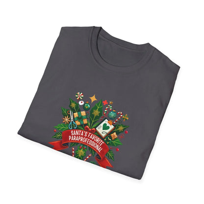 Santa's Favorite Paraprofessional Unisex Tee ✏️🎅 - Whippie's