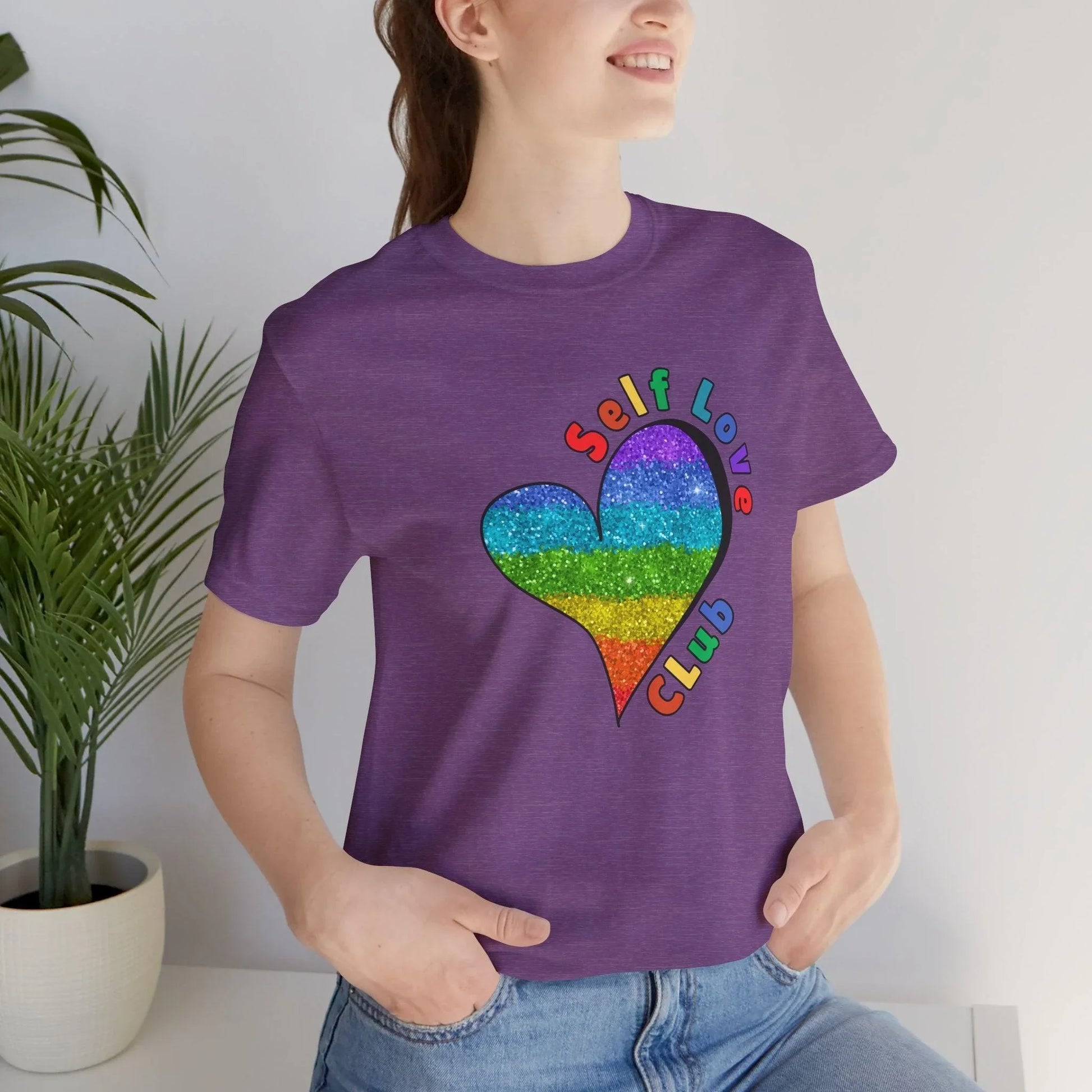 ❤️‍🔥 Self Love Club 🌈 Unisex Tee ✨ Join the club, love yourself! - Whippie's