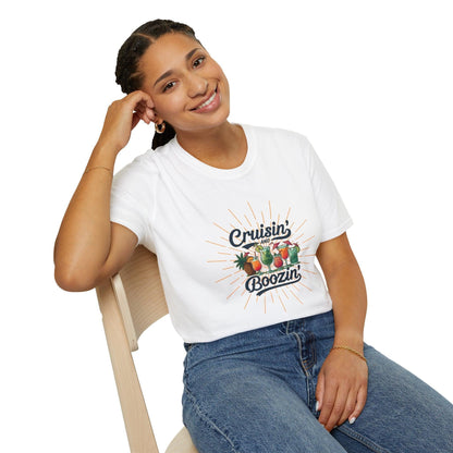 Cruisin' and Boozin Unisex Tee 🛳️🍹 - Whippie's