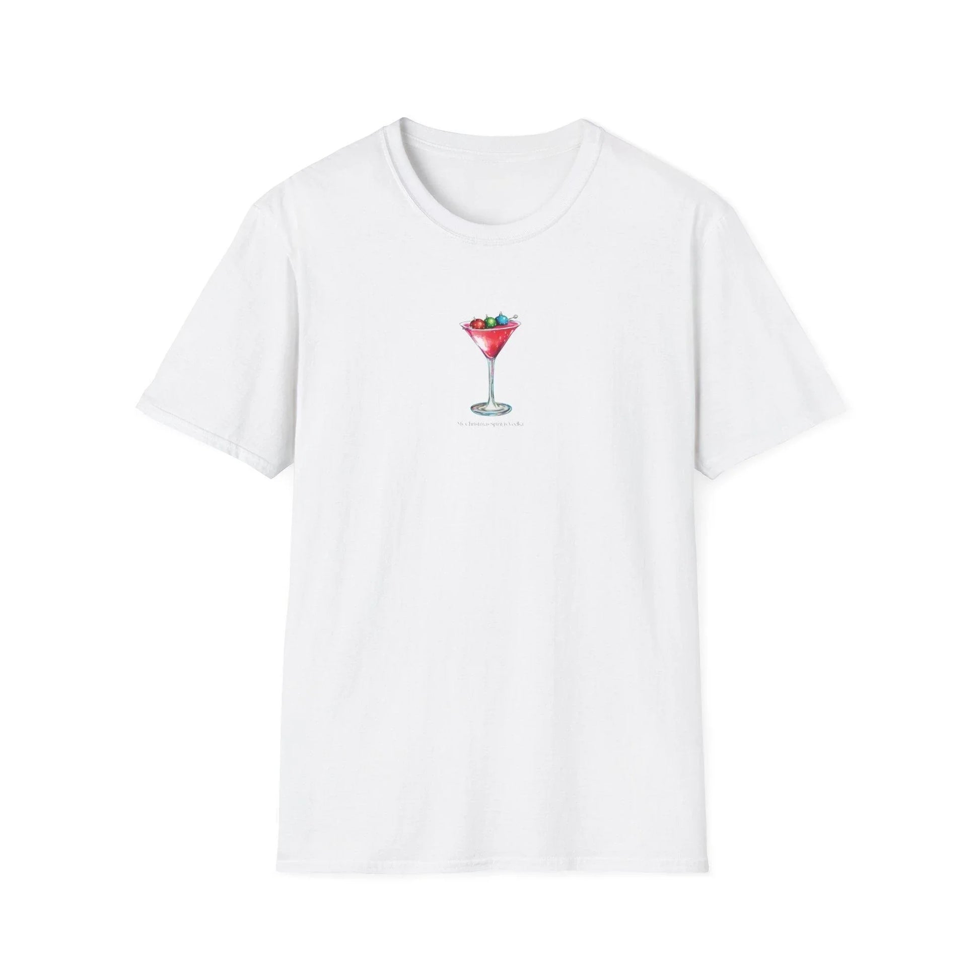 My Christmas Spirit is Vodka 🍸🎄 - Unisex Softstyle T-shirt - Whippie's