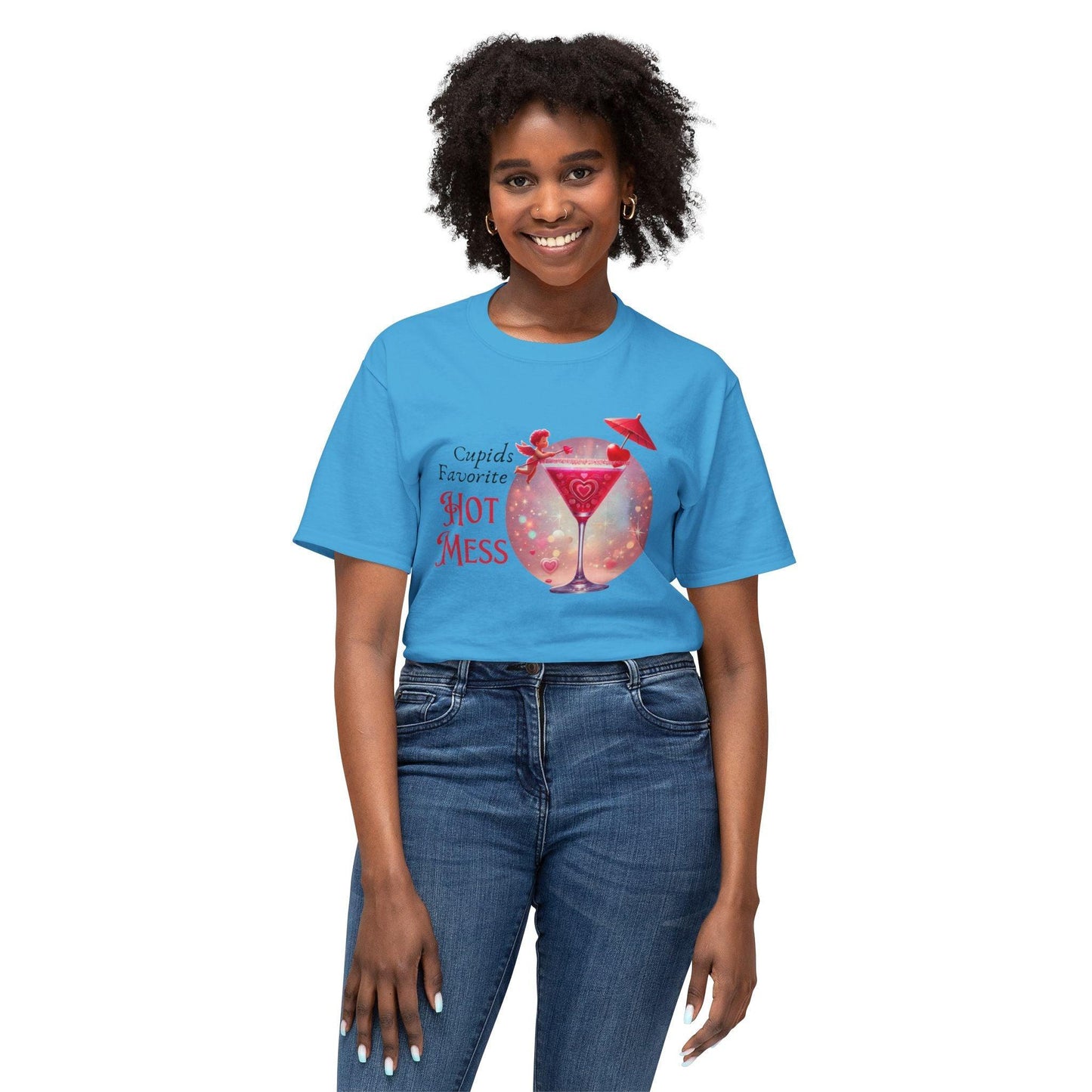 Cupids Favorite Hot Mess Unisex HD Cotton T-shirt - Valentine's Day Special - Whippie's