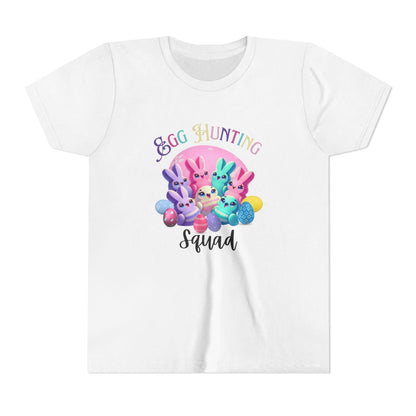 Egg Hunting Squad Youth Tee - 🐣🐰 Hop into Easter Fun! 🐰🐣 - Whippie's