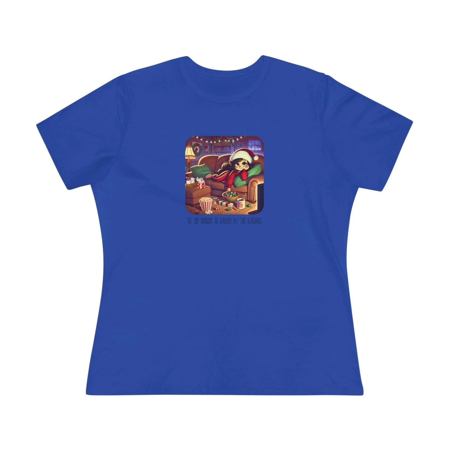 🎅🍿 'Tis the Season to Binge All the Classics! 🎄🎁 - Women's Softstyle Tee - Whippie's