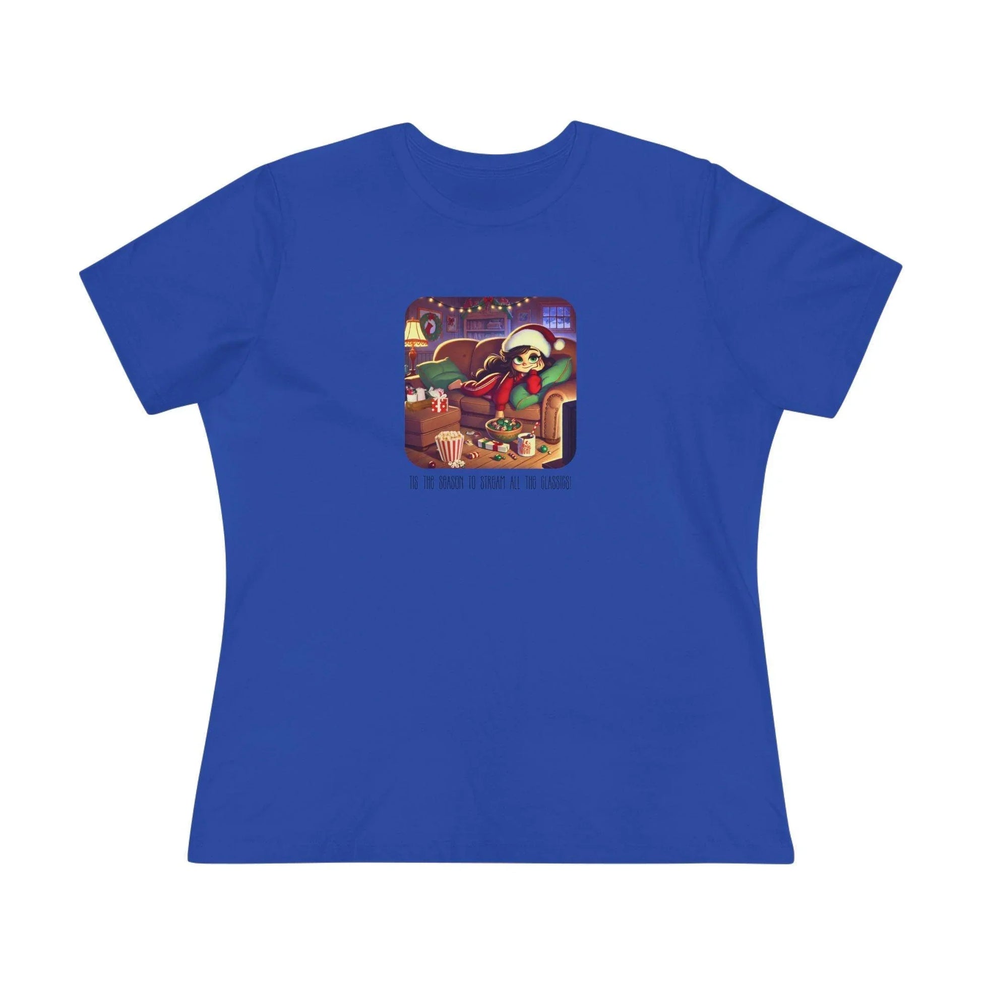 🎅🍿 'Tis the Season to Binge All the Classics! 🎄🎁 - Women's Softstyle Tee - Whippie's