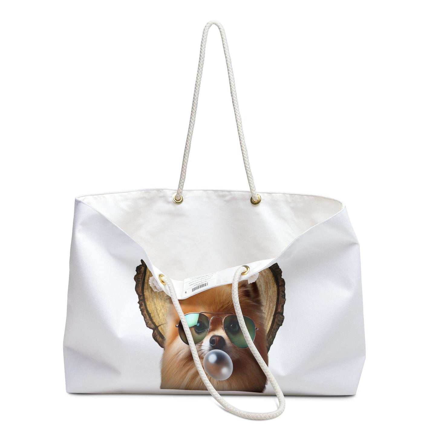 Pom Love Weekender Tote - 🐶💖 Pack Your Bags for a Weekend of Fluff and Fun! 💖🐶 - Whippie's
