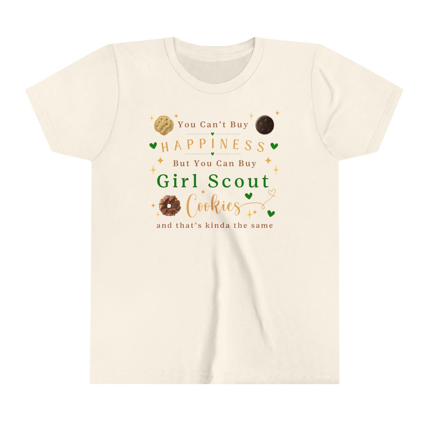 You Can't Buy Happiness, But... Girl Scout Cookies Youth Tee 🍪❤️ - Whippie's