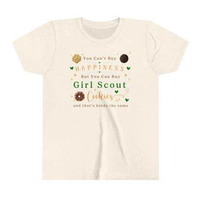 You Can't Buy Happiness, But... Girl Scout Cookies Youth Tee 🍪❤️ - Whippie's
