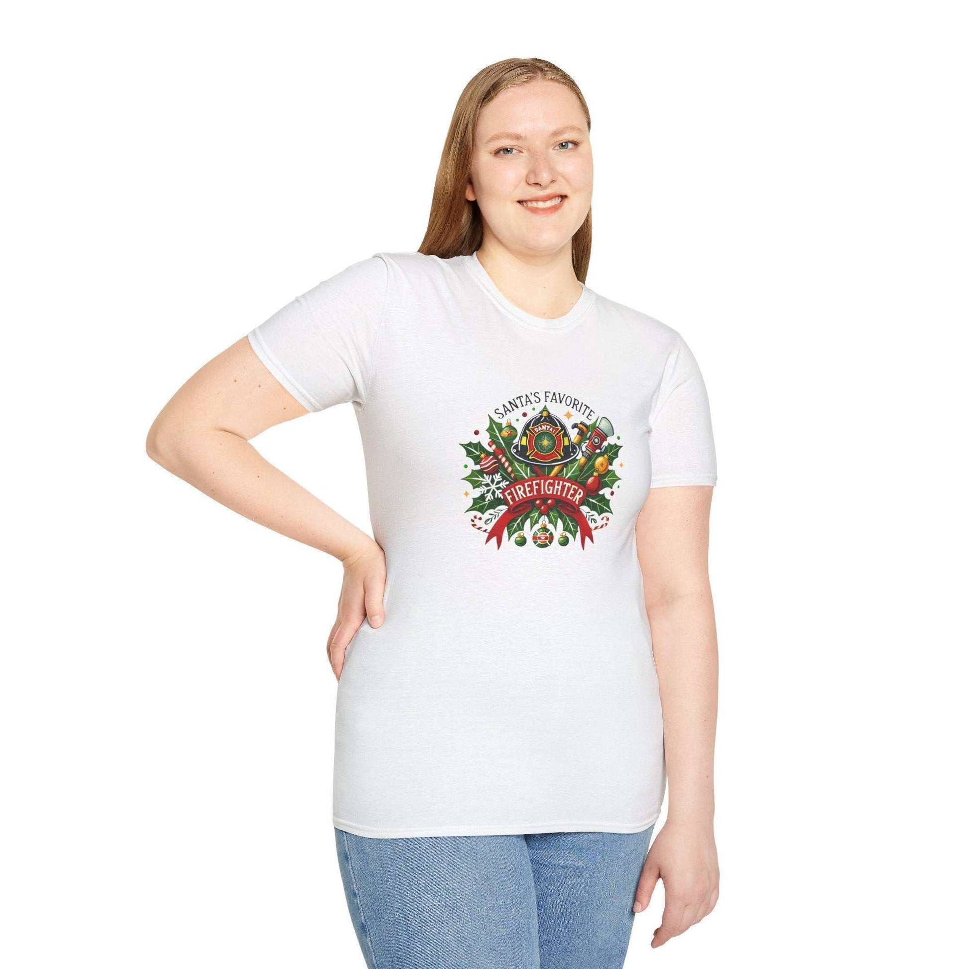 Santa's Favorite Firefighter Unisex Tee 🔥🎅 - Whippie's