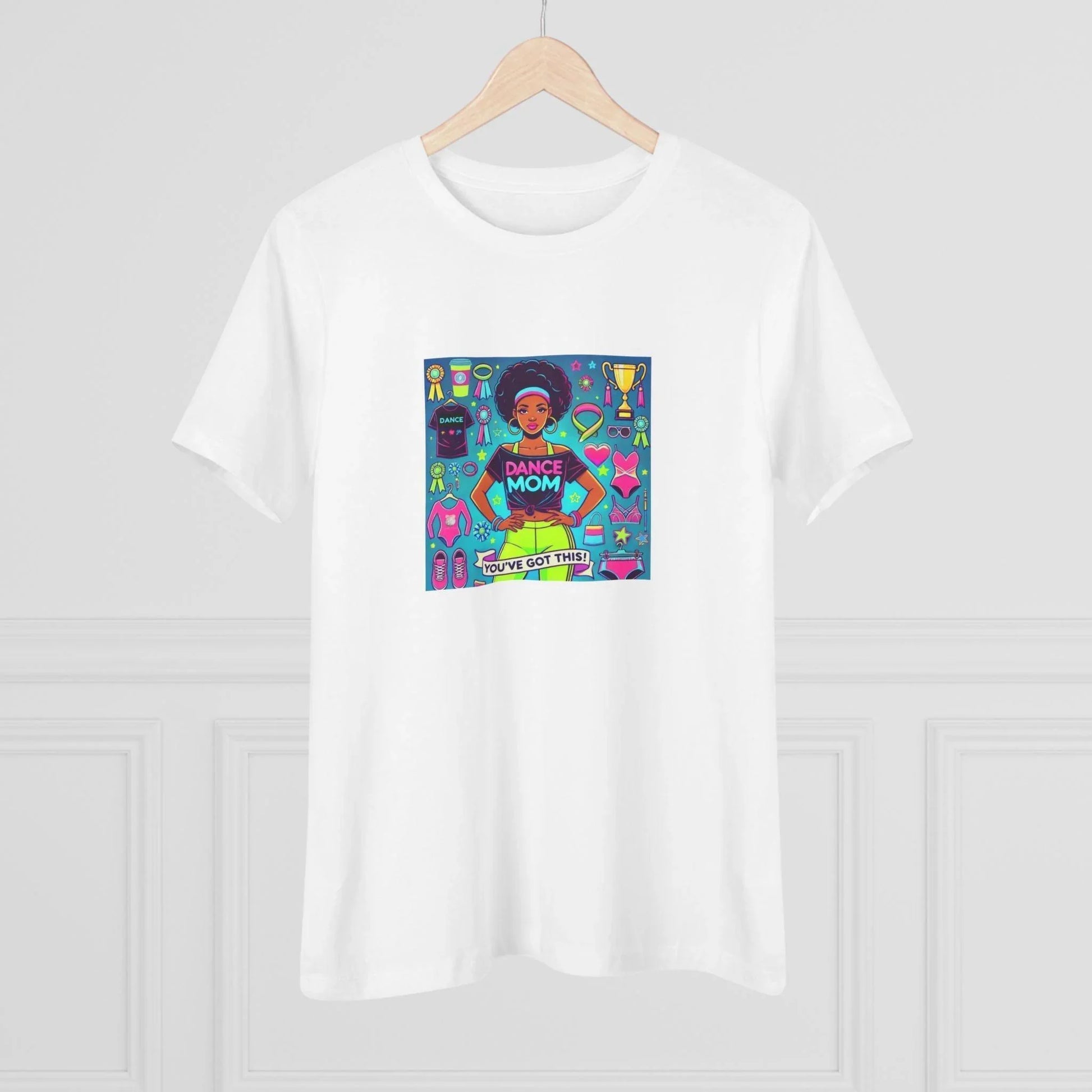 Dance Mom: You've Got This - Darker Skin Tone Mom - Short Hair - Women's Softstyle Tee - Whippie's