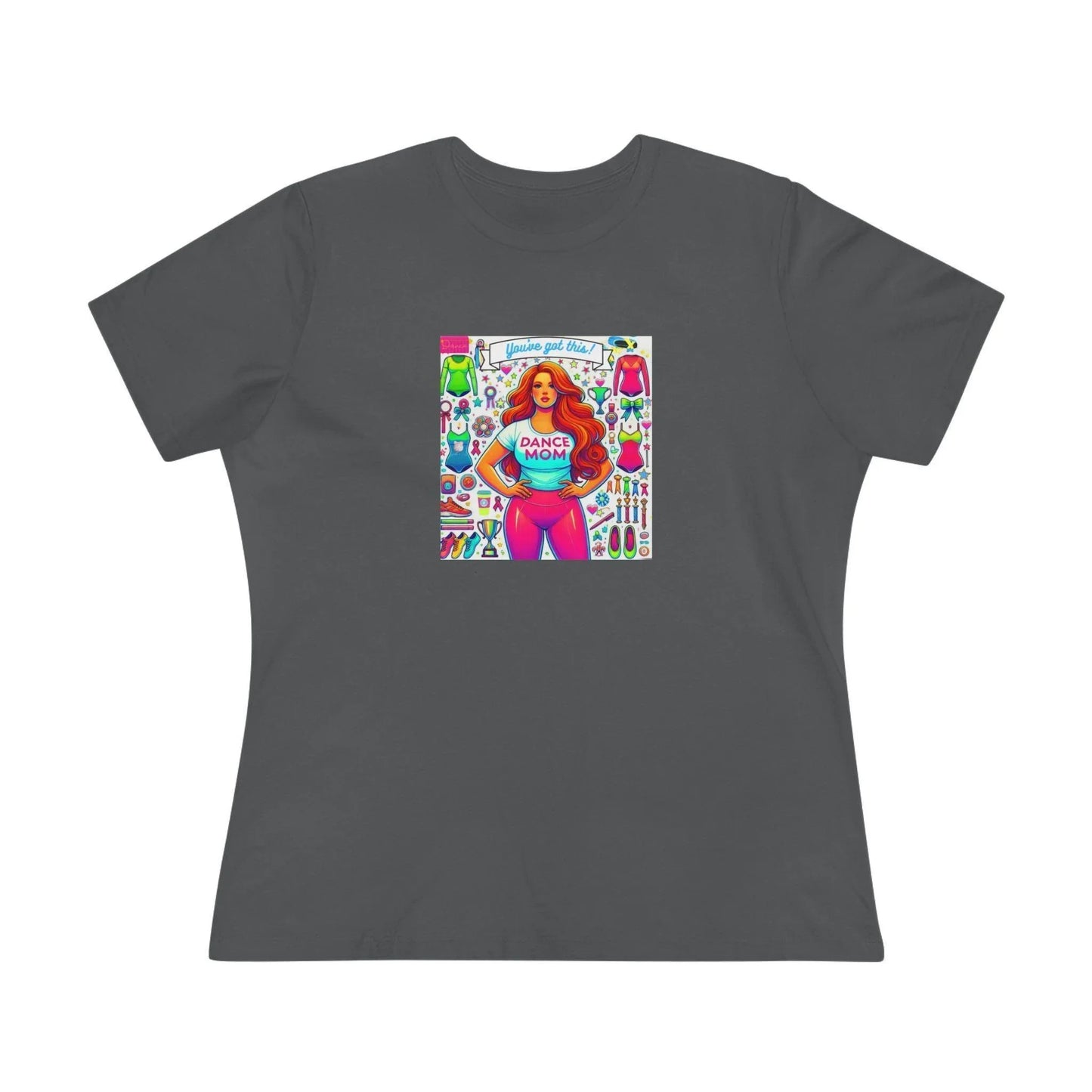 Dance Mom: You've Got This - Red Hair Mom - Curvy - Women's Softstyle Tee - Whippie's