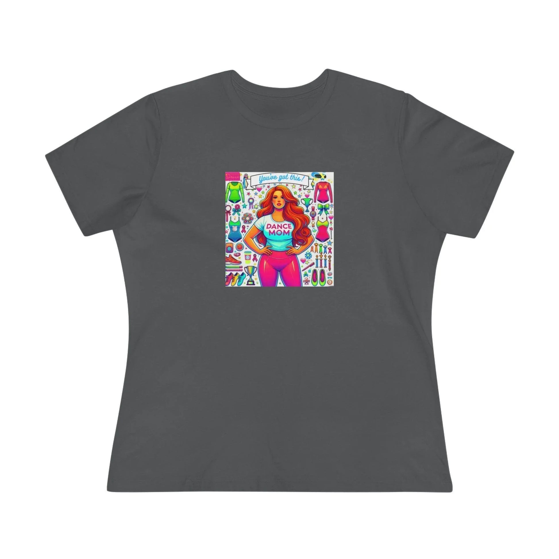 Dance Mom: You've Got This - Red Hair Mom - Curvy - Women's Softstyle Tee - Whippie's