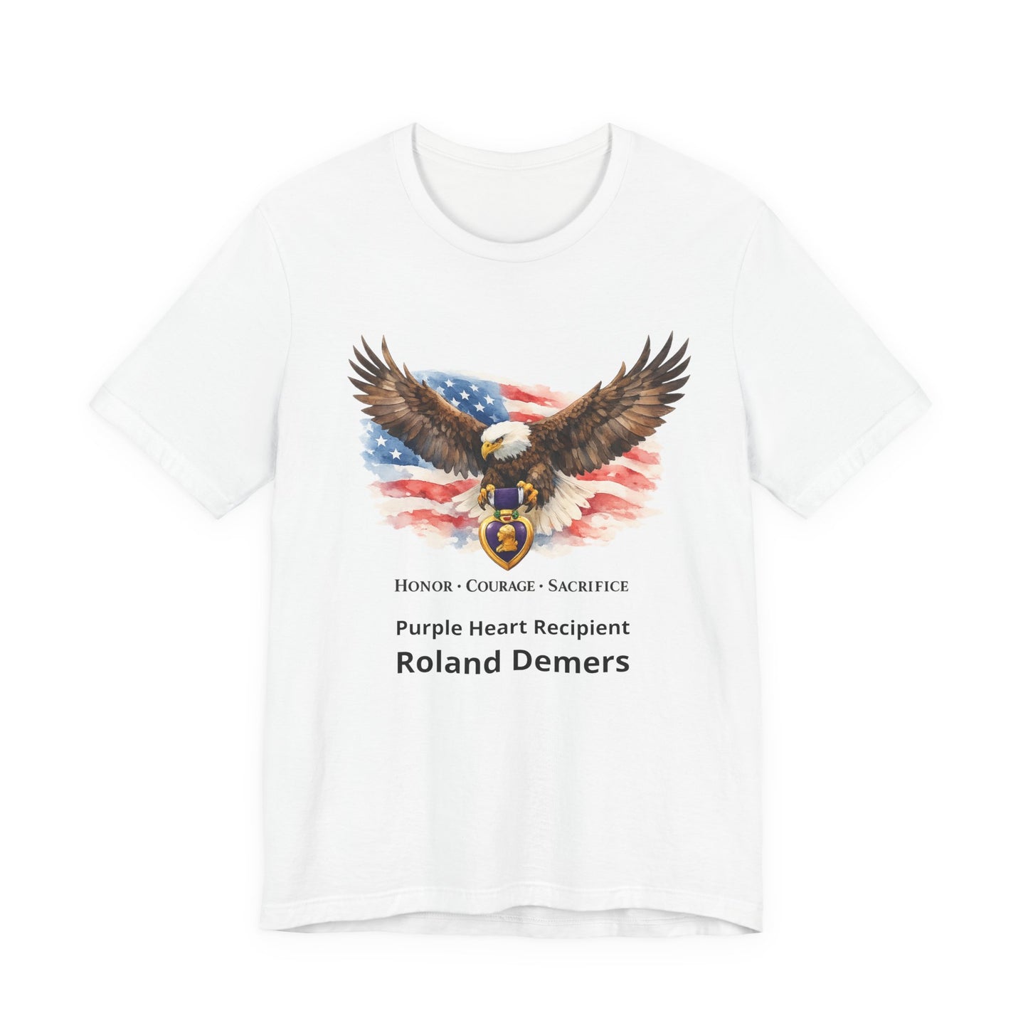 Personalized Purple Heart Shirt – Purple Heart Recipient Tribute Tee