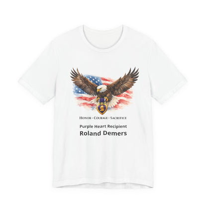 Personalized Purple Heart Shirt – Purple Heart Recipient Tribute Tee
