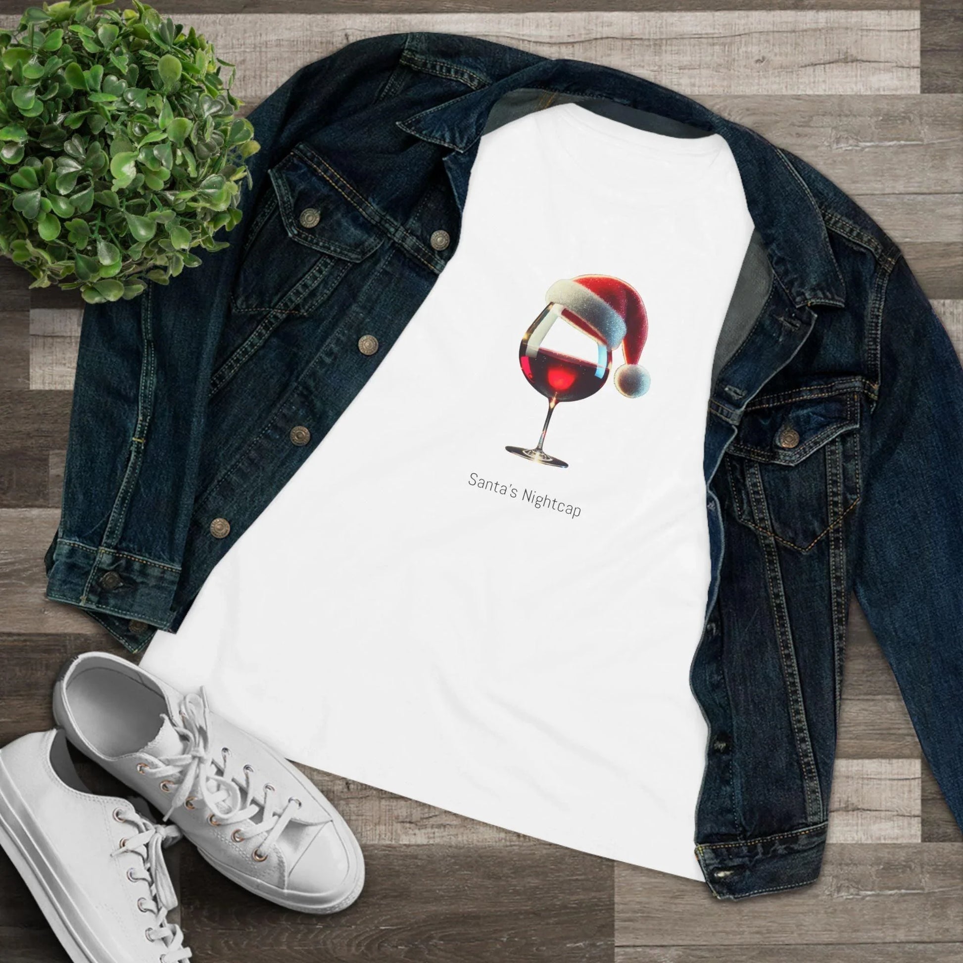 Santa's Nightcap - Women's Softstyle Tee - Whippie's