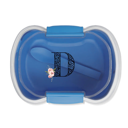 Floral Letters: Letter D - Peony - Two-tier Bento Box - Whippie's