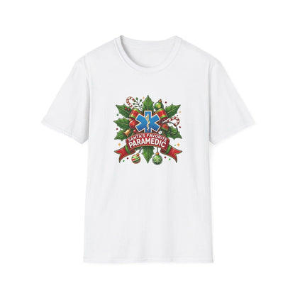 Santa's Favorite Paramedic Unisex Tee 🚑🎅 - Whippie's