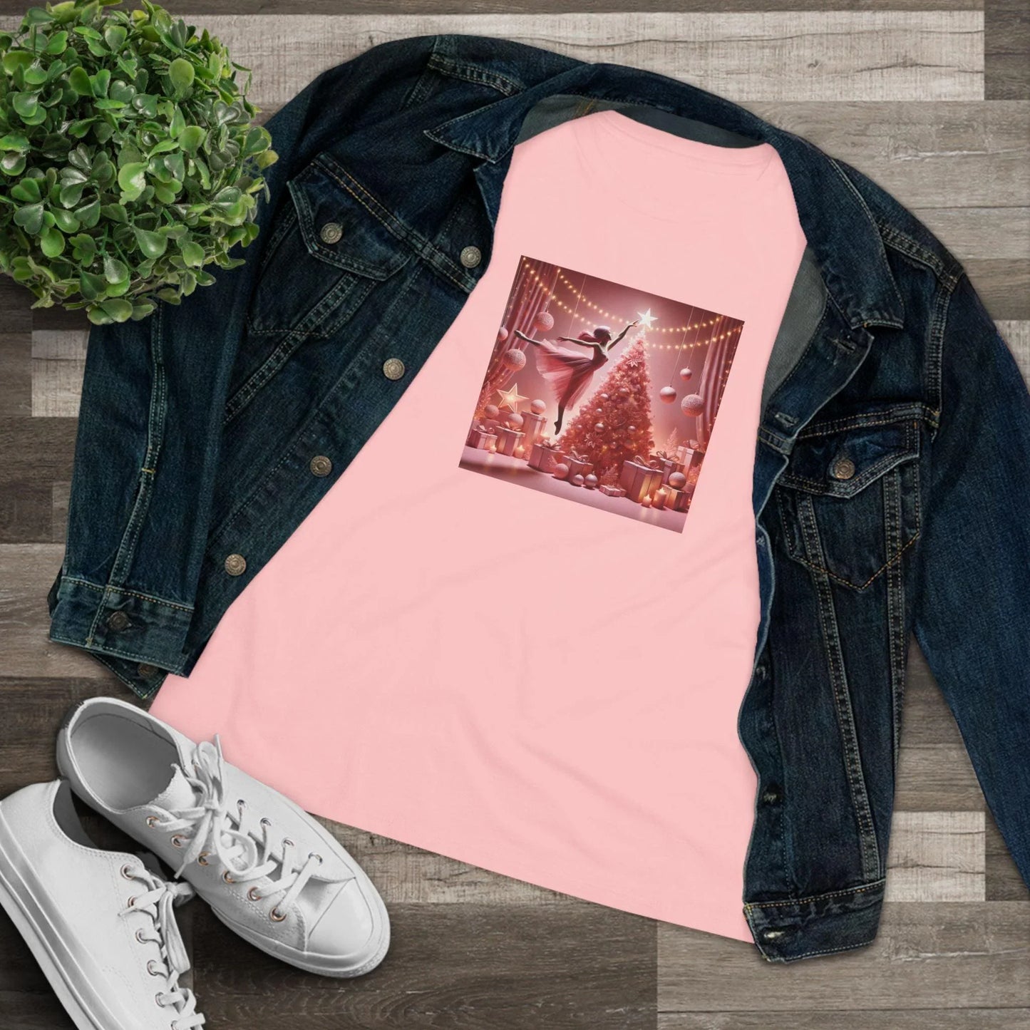 Pink Leap into the Holidays - Women's Softstyle Tee - Whippie's
