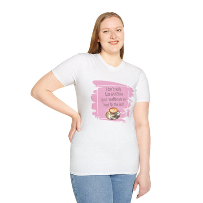 Recaffeinate & Hope Unisex Tee - But First, Coffee!