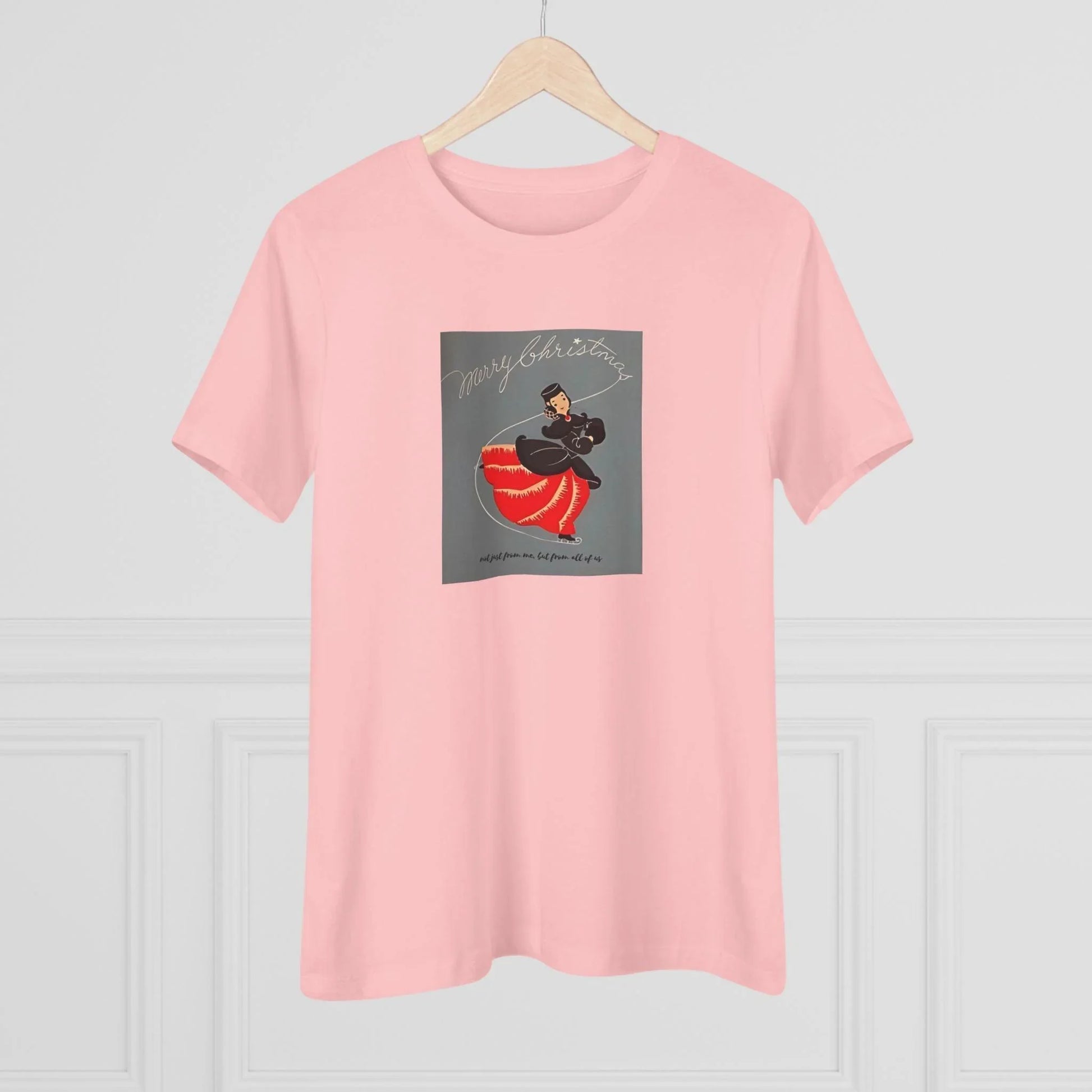 Ice Skating - Merry Christmas - Women's Softstyle Tee - Whippie's